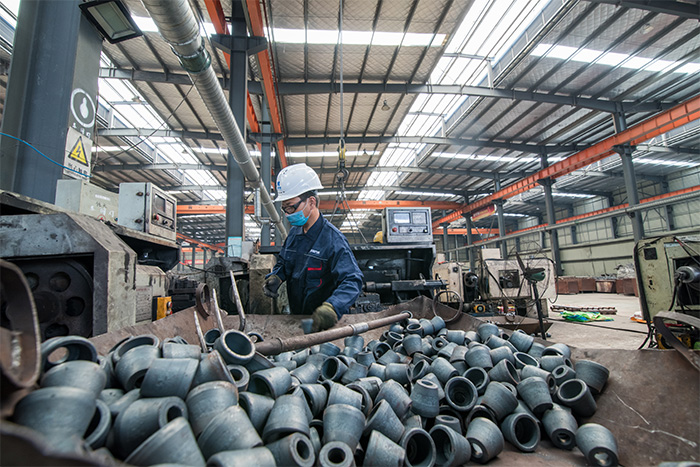 冀州网架配件-锥头加工车间